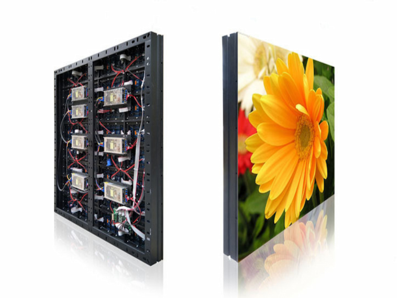 Waterproof outdoor led display cabinet