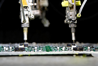 Component-side mounting on PCB